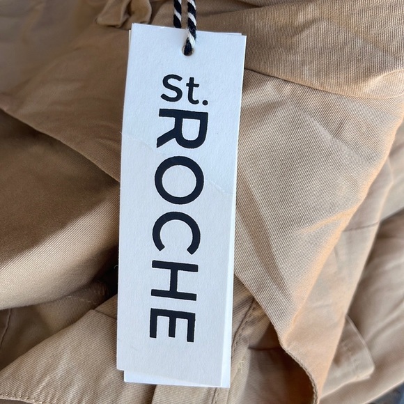 NWT Intermix Exclusive St. Roche Sandrine Cotton Tan Mini Dress Size XL - Picture 10 of 15